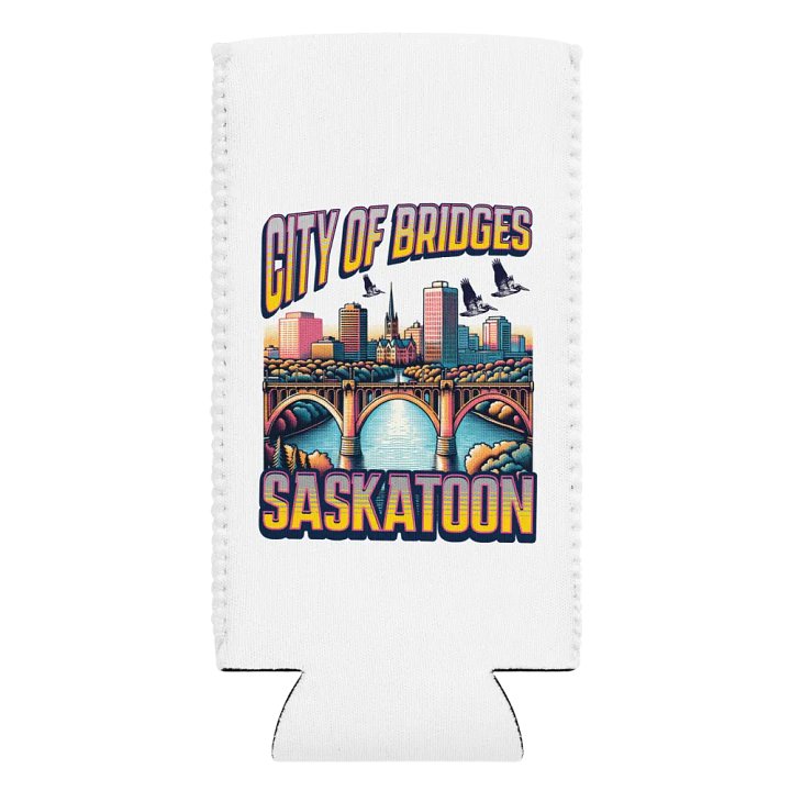 City Of Bridges Saskatoon Skyline Serenity Can Cooler product image (2)