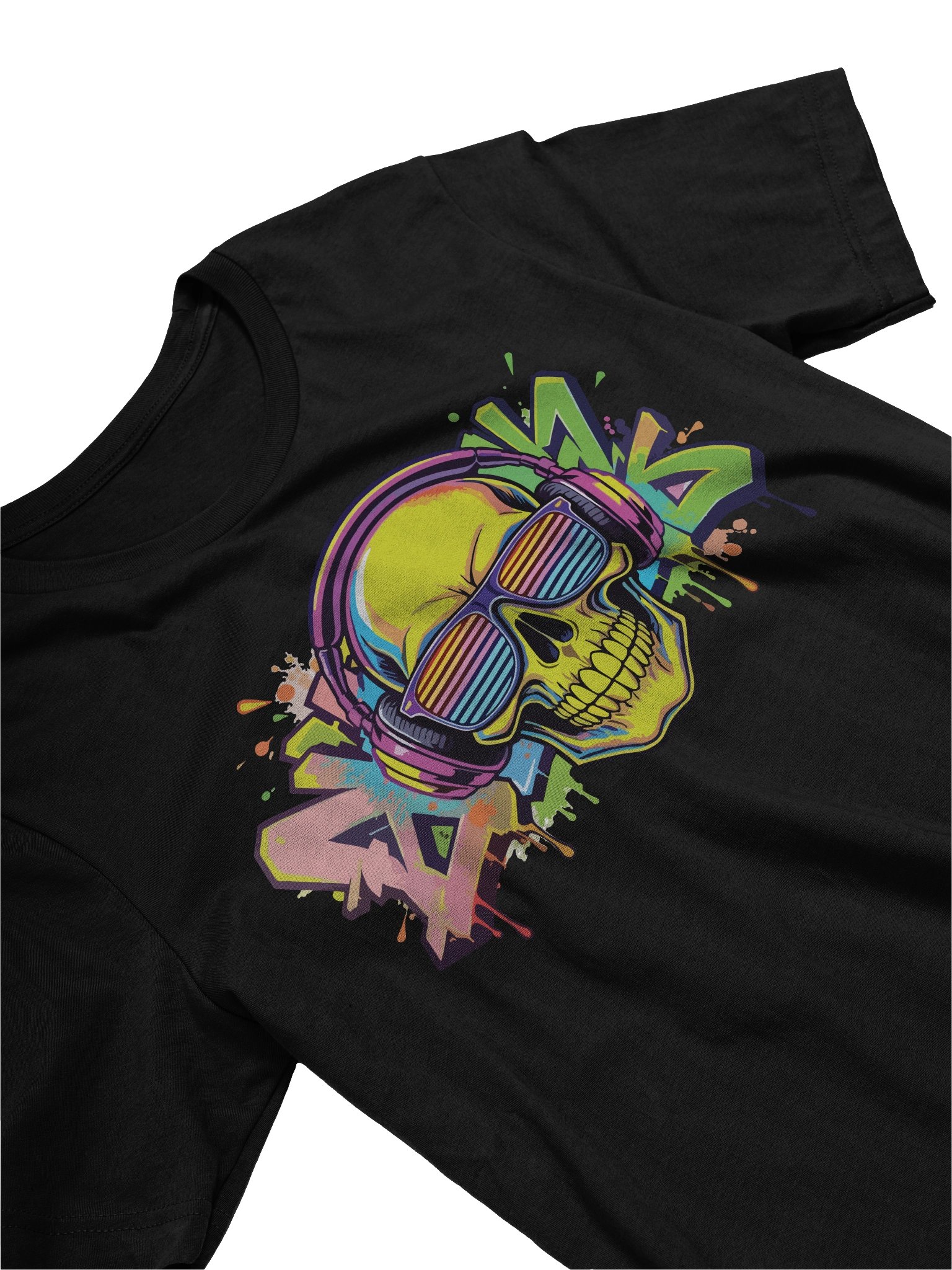 Urban Skull Vibes T-Shirt - Unisex T-Shirt – Premium Printed T-Shirt for Everyday Casual & Streetwear product image (3)