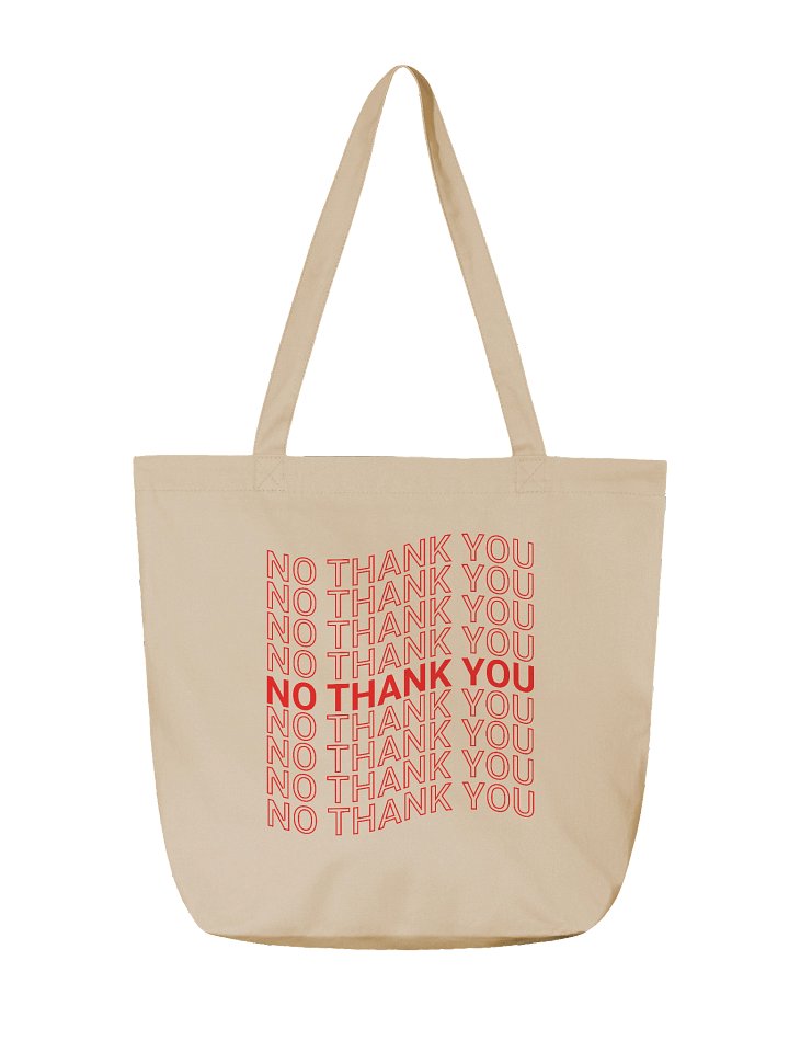 No Thank You Tote Bag product image (2)