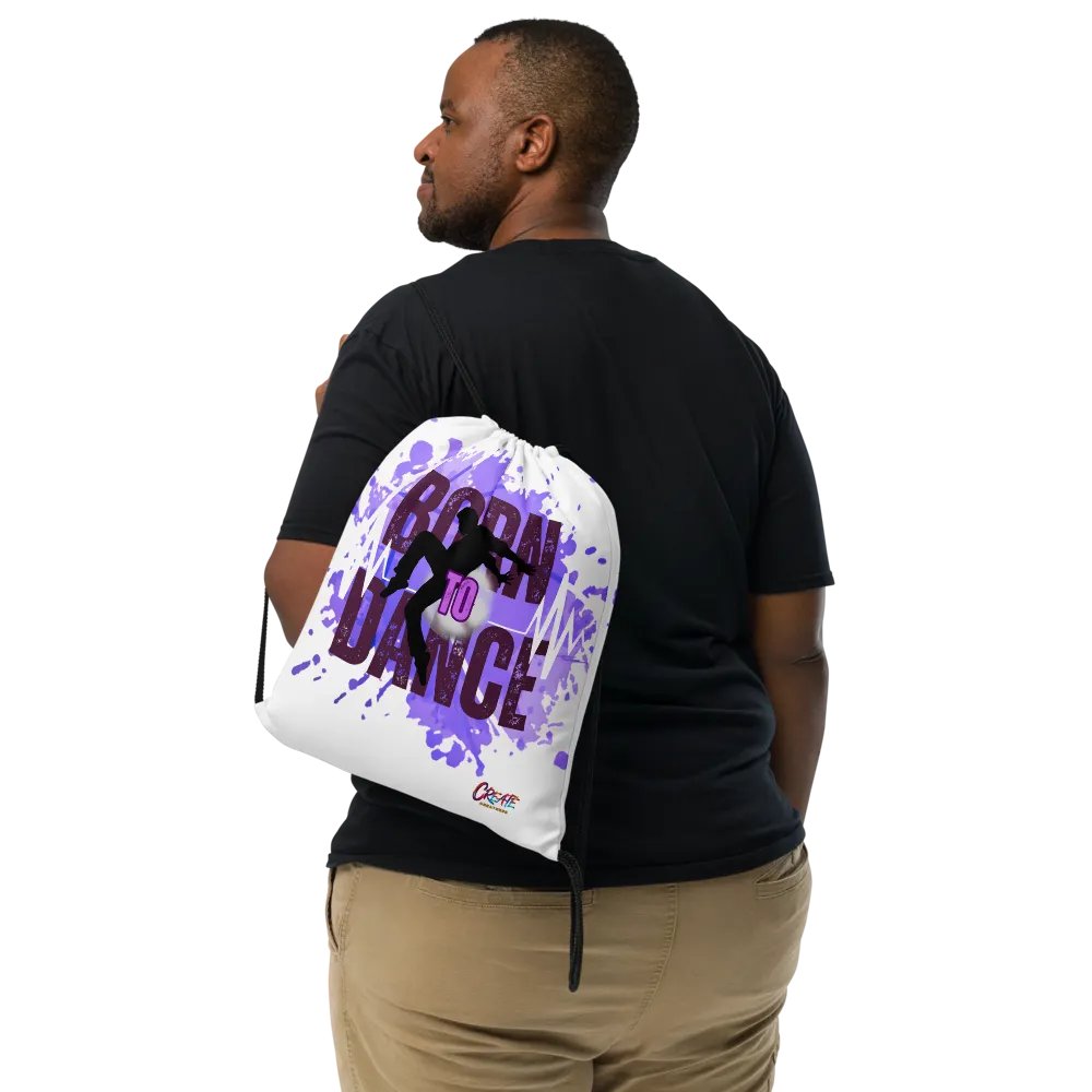 Born to Dance His Silhouette Full Print Drawstring Bag product image (2)