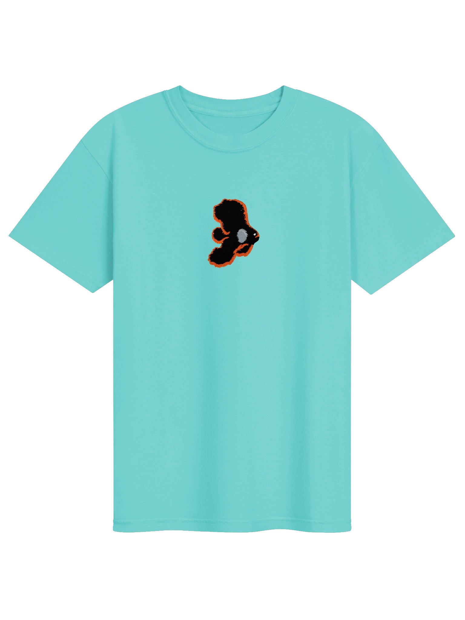 Juvenile Black Batfish Embroidered Shirt | Juvenile Platax pinnatus Reef Fish Tee | Saltwater Aquarium Apparel product image (5)