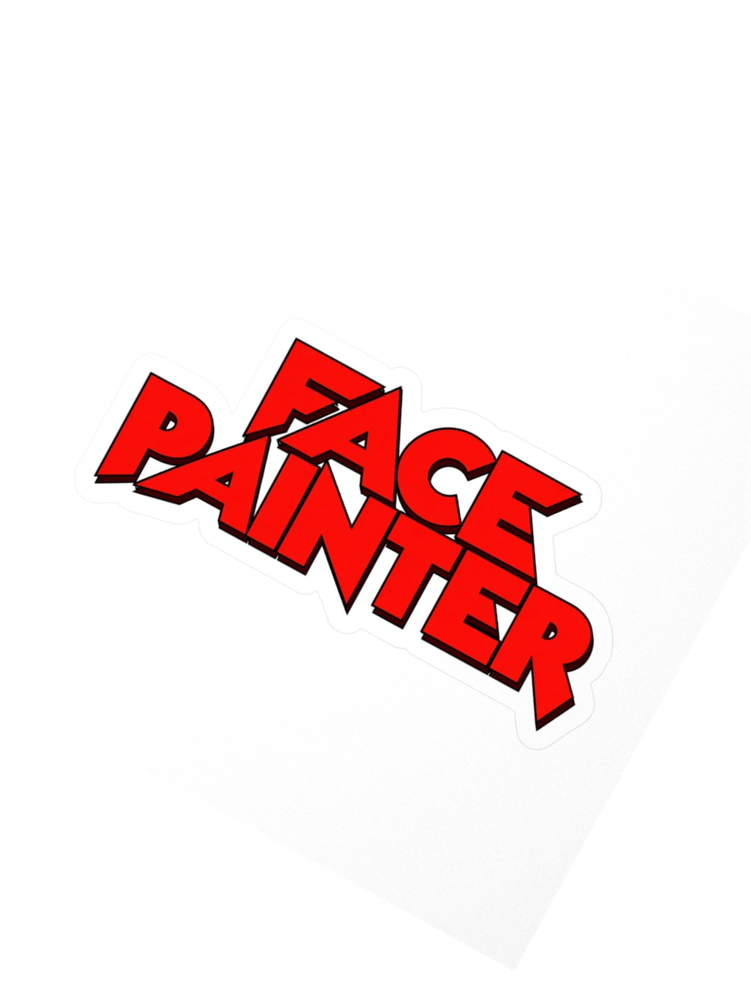 Face Painter Playfully Wicked Kiss Cut Sticker product image (2)