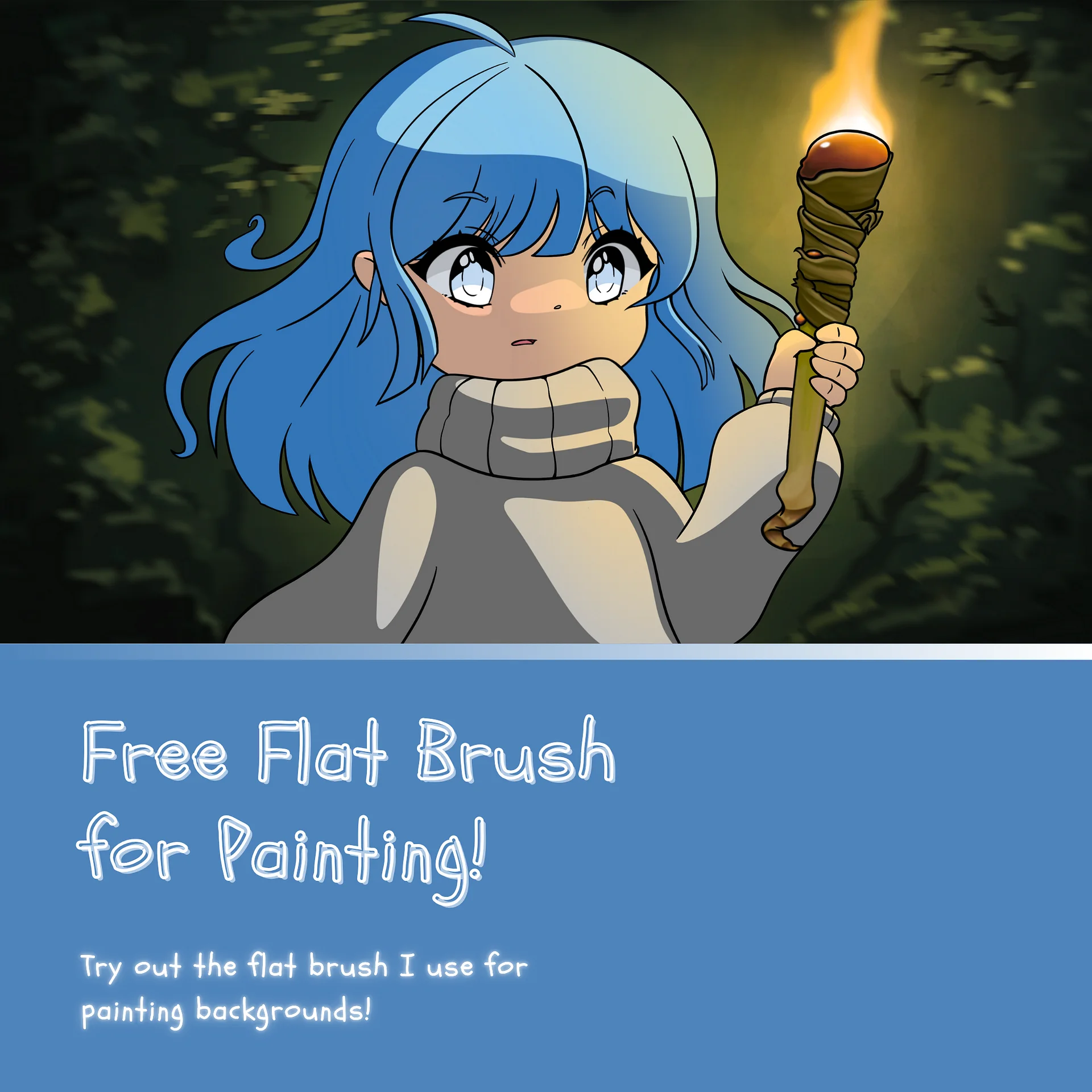FREE Flat Brush for Painting product image (1)