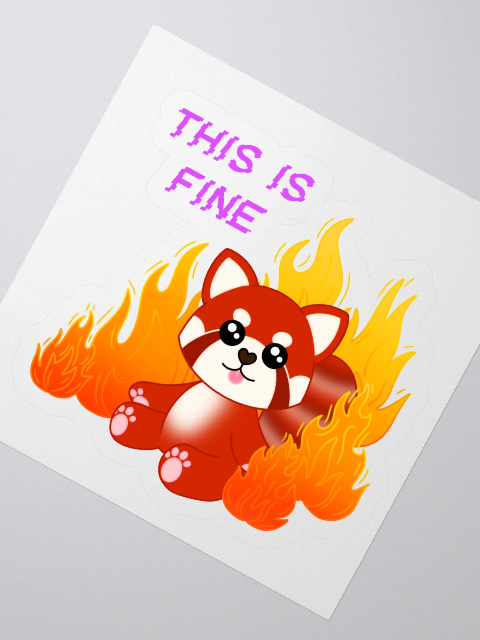 This Is Fine Sticker product image (2)