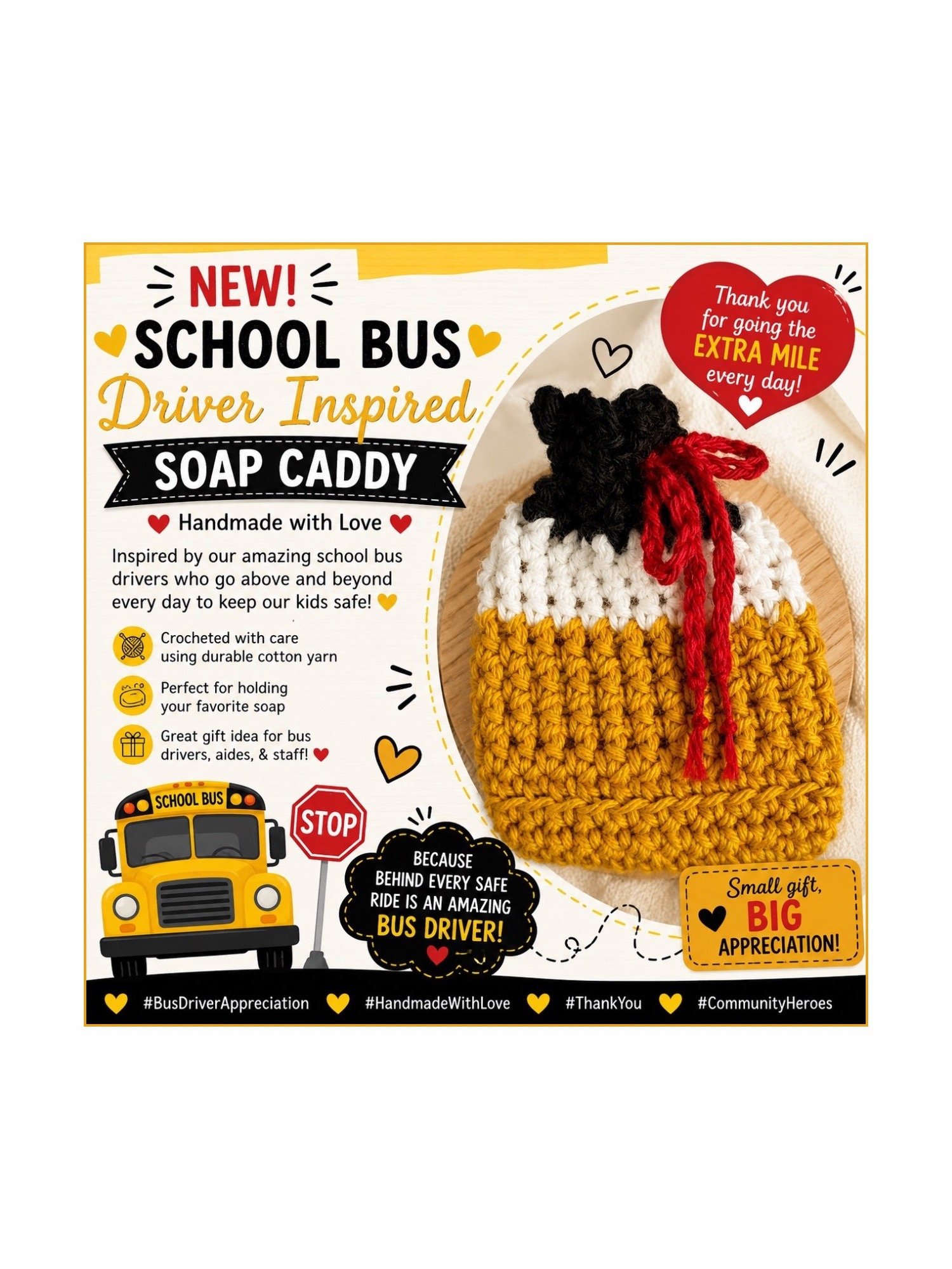 School Bus Driver Soap Caddy product image (1)