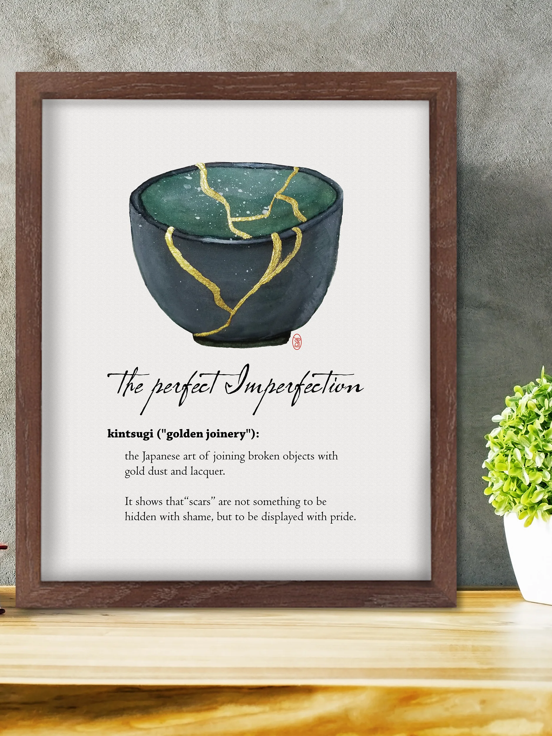 KINTSUGI - dark green cup product image (16)