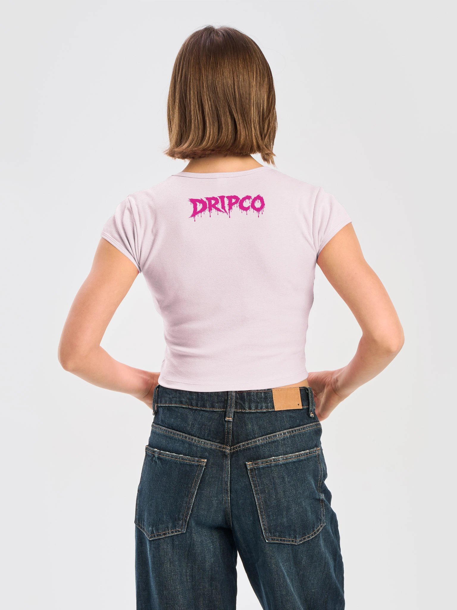 DRIPCO Pink Graffiti Baby Tee product image (8)