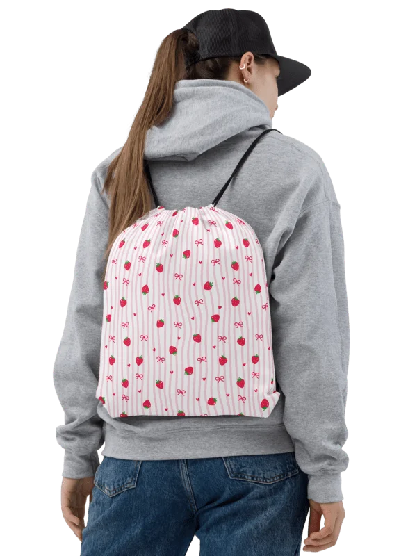 Sugarplum Strawberry Co. Gym Drawstring Bag. product image (1)