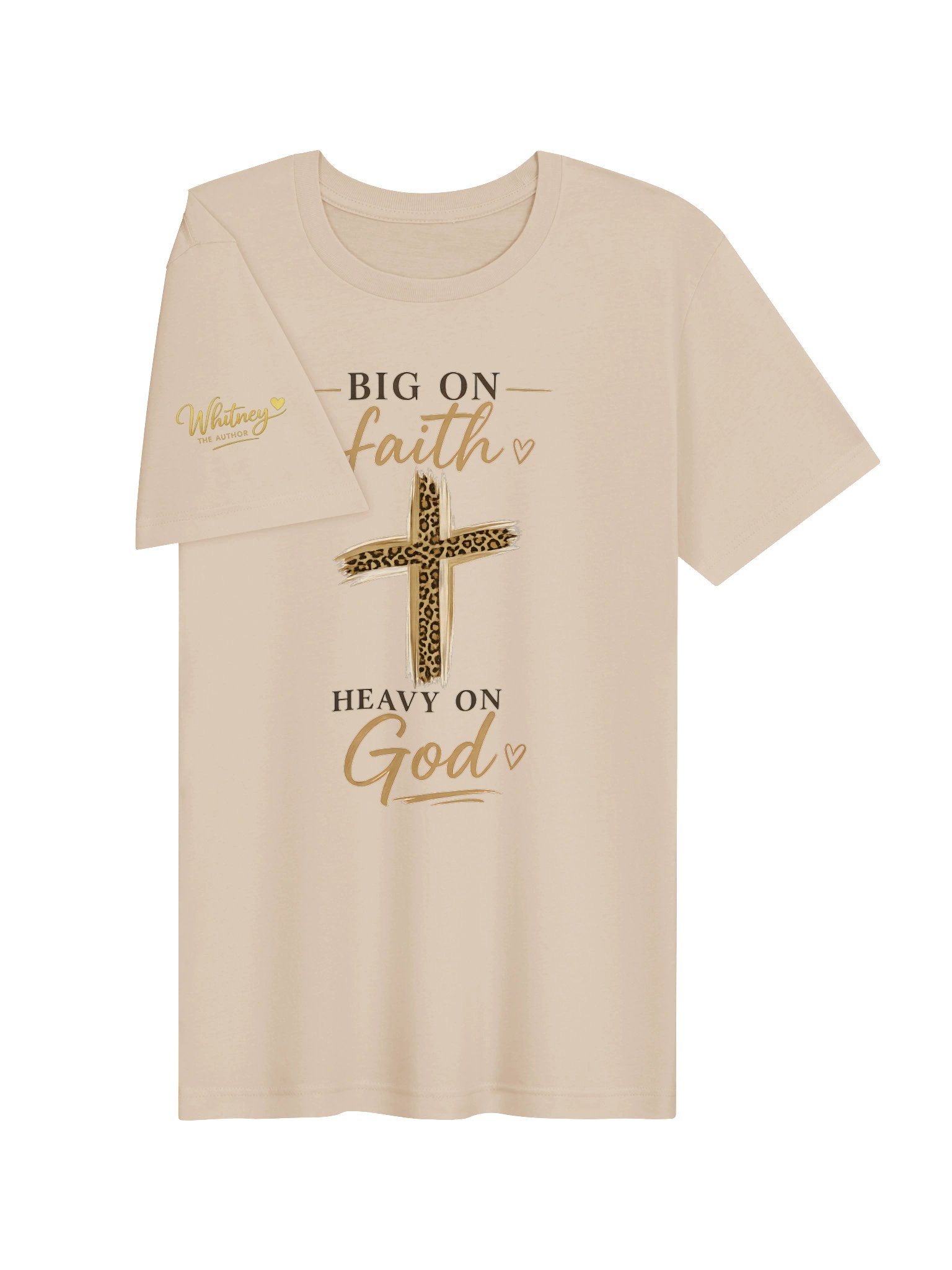 Big on Faith, Heavy on God Christian Bella+Canvas Tee product image (12)