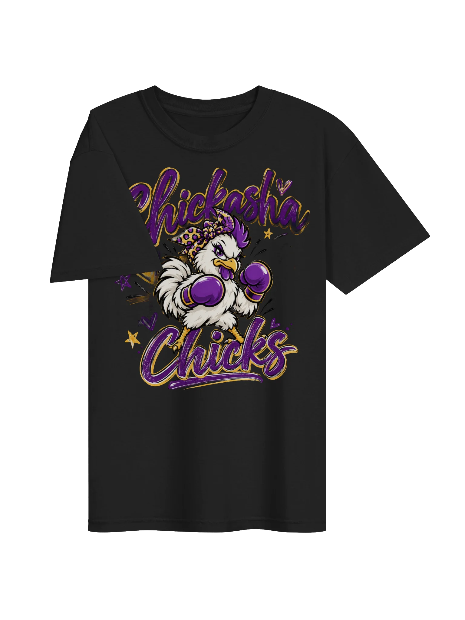 Chickasha Chicks Girly Fighting Chick Comfort Colors T-Shirt product image (18)