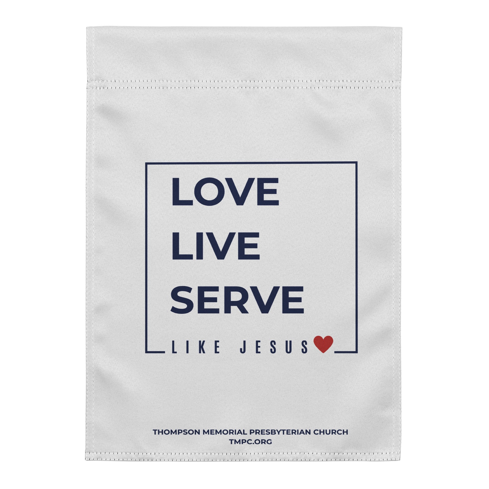 Love. Live. Serve. Like Jesus Garden Flag product image (1)