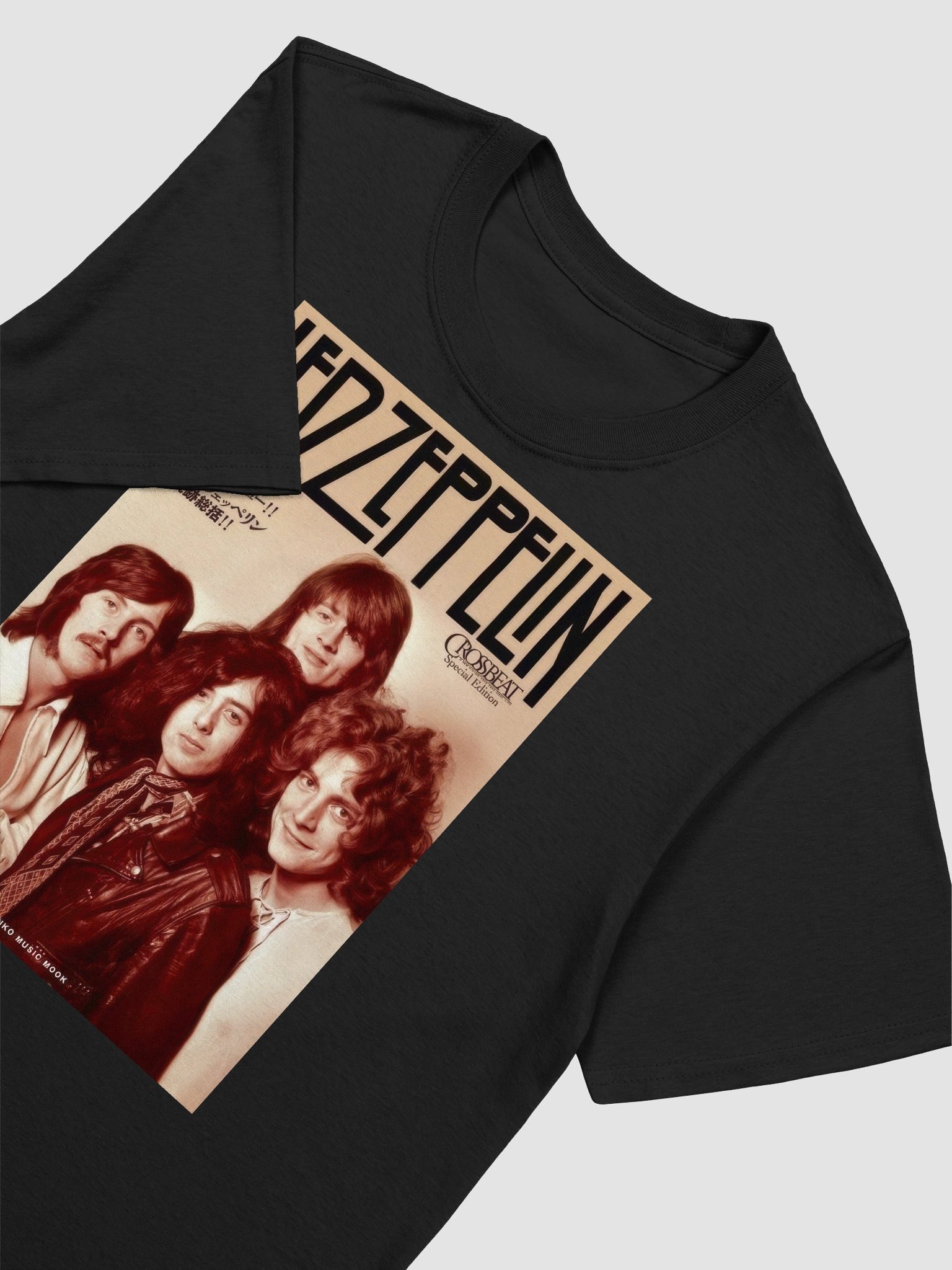 Led Zeppelin Vintage Band Portrait T-Shirt | Classic Rock Magazine Cover Graphic Tee product image (5)