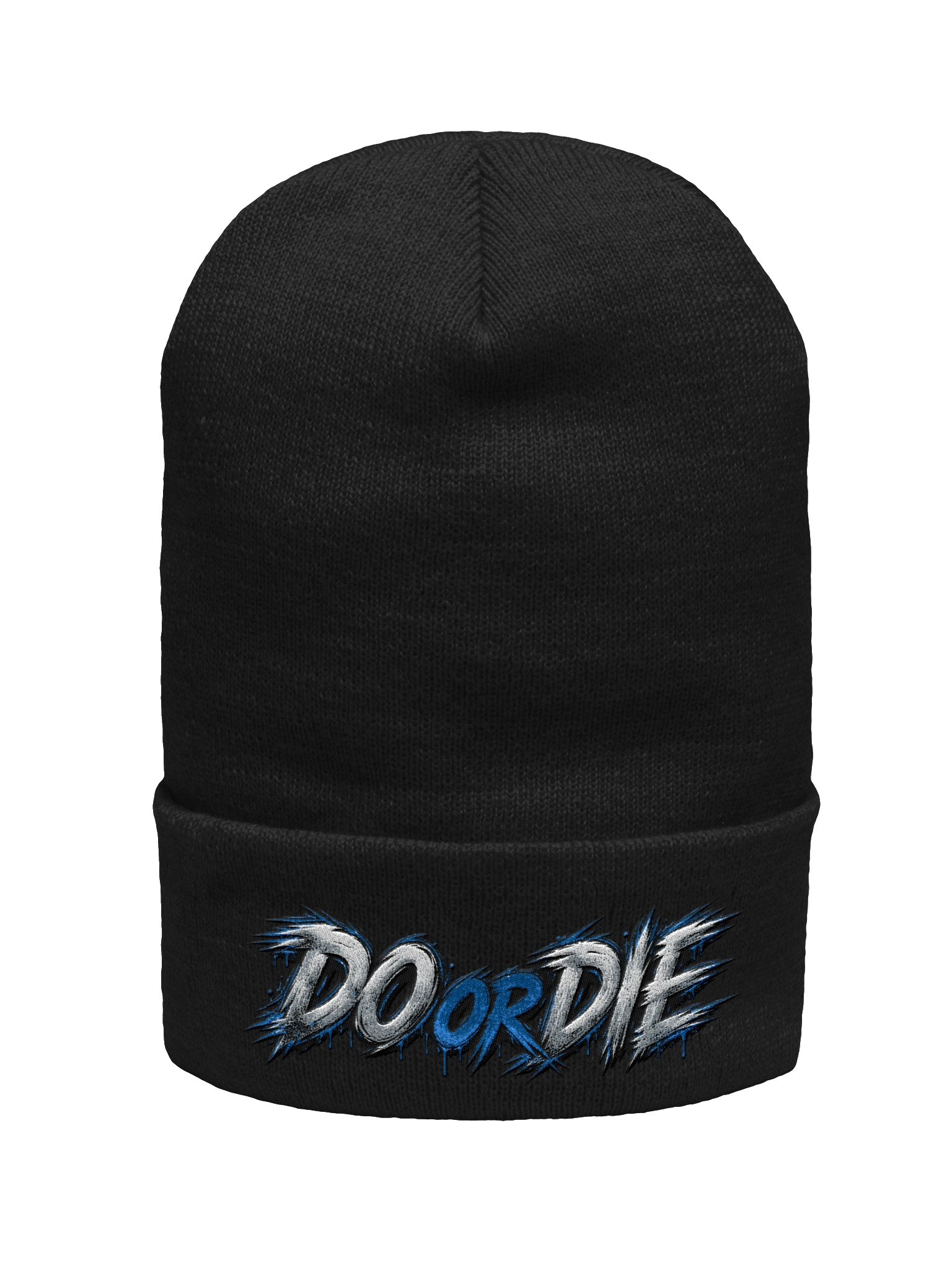 DO OR DIE Graffiti Cuffed Beanie - Blue product image (1)