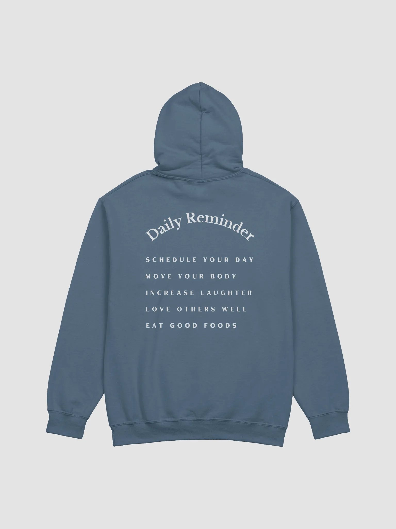 Sweatshirt daily reminders (BLUE & WHITE)! product image (2)