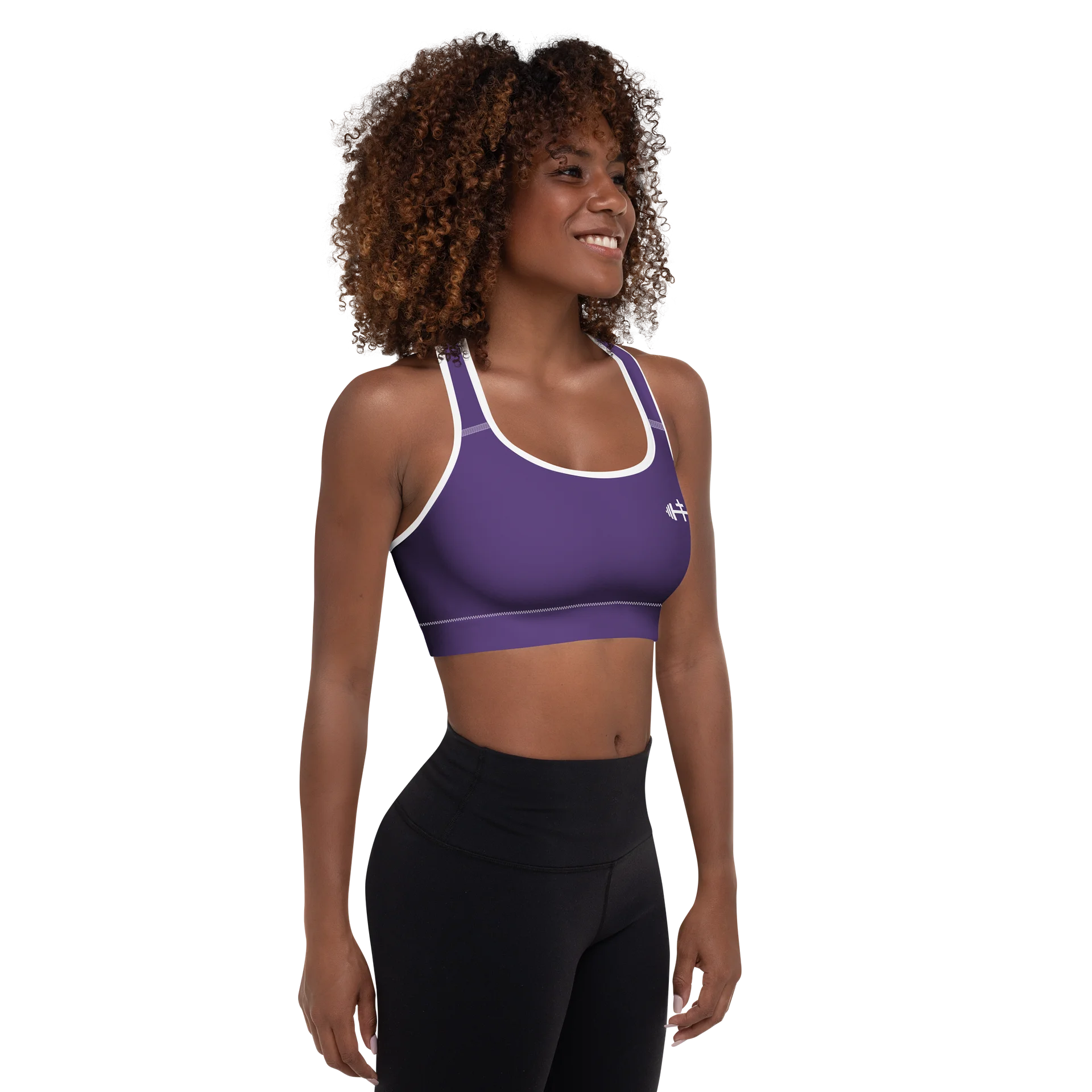 His House Womens Padded Sports Bra - Purple product image (6)