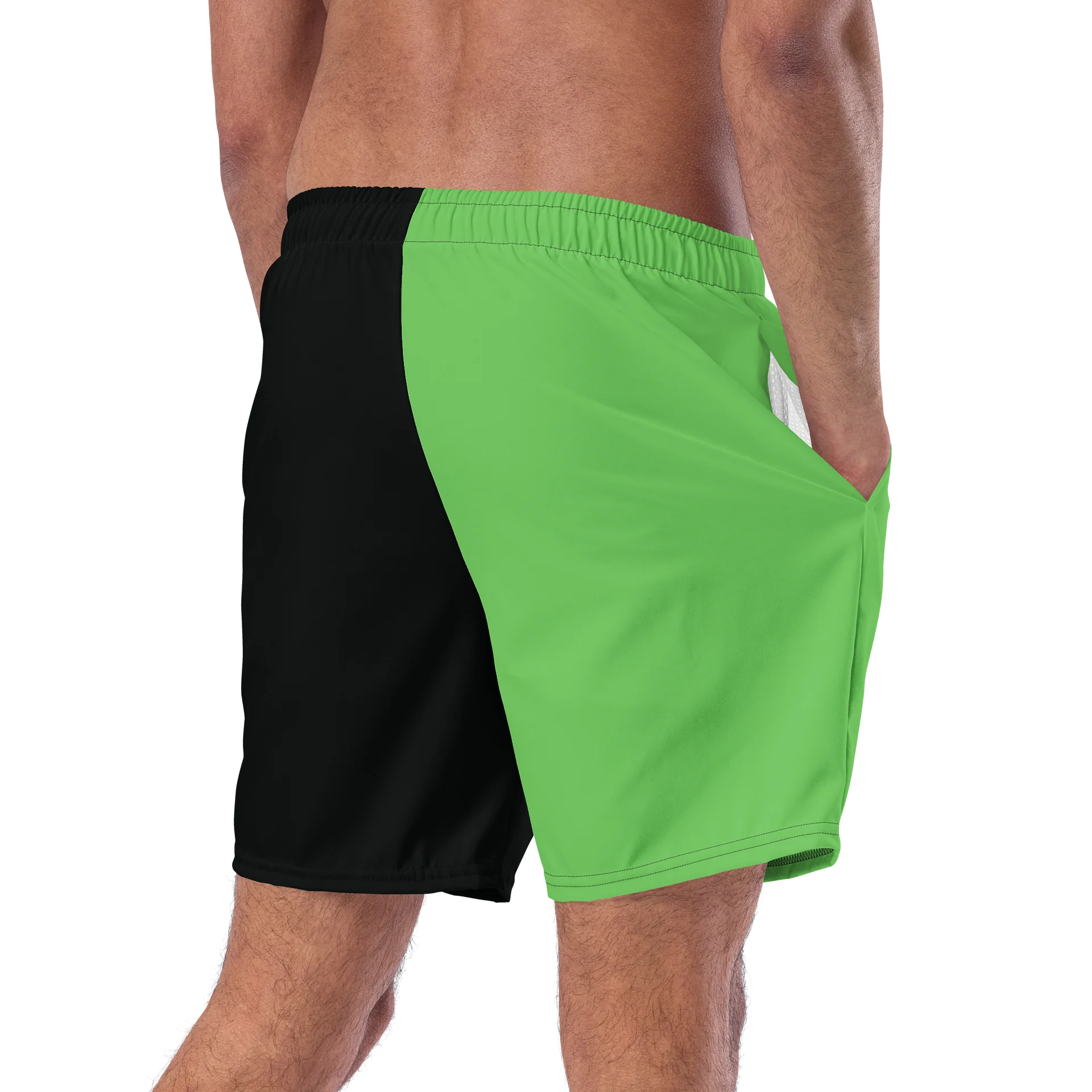 DANGER! - Black/Green Swim Trunks product image (9)