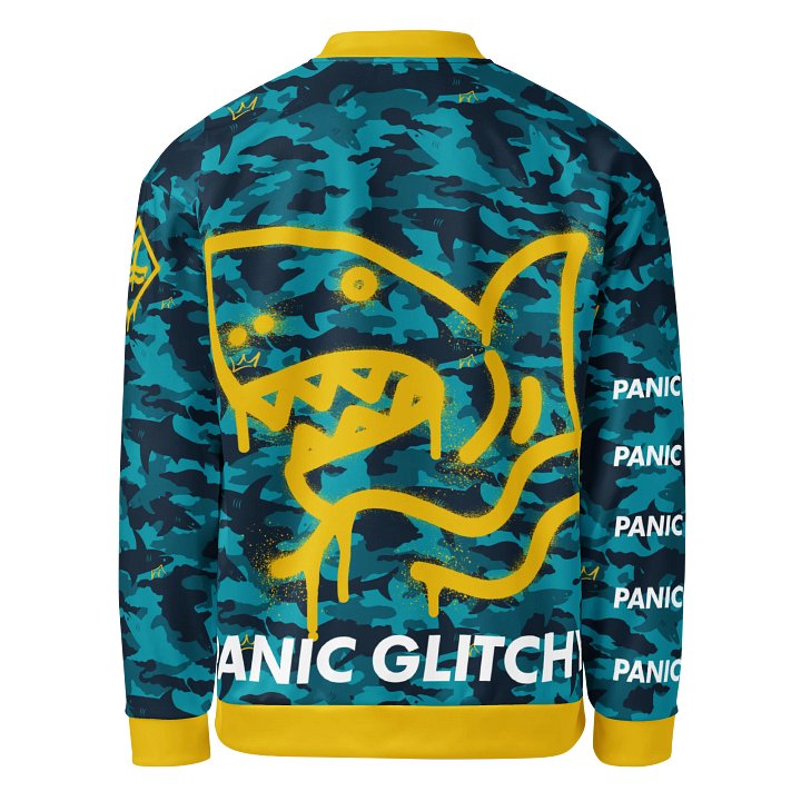 Sharkmoflauge Graffiti Deep Blues Bomber Jacket product image (2)