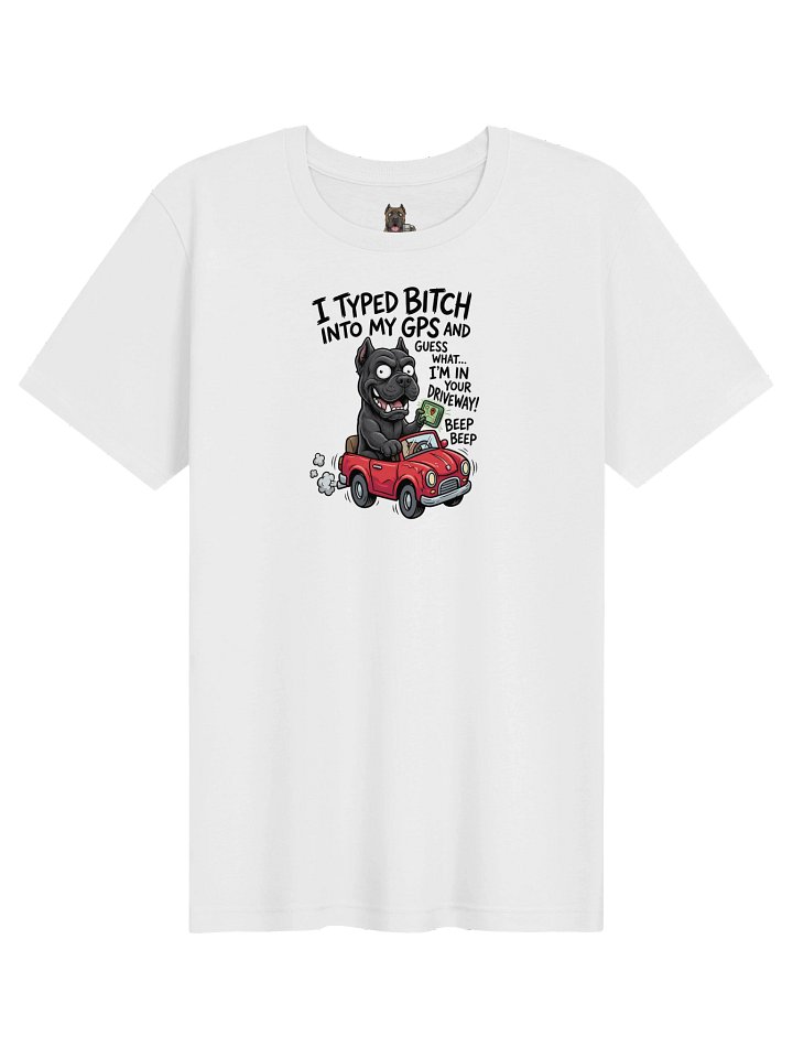 Funny Black Cane Corso driving car Shirt product image (1)