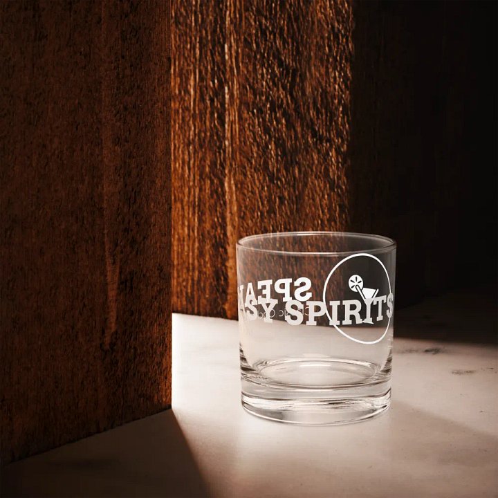 Rocks Glass - Wraparound Logo - White product image (2)