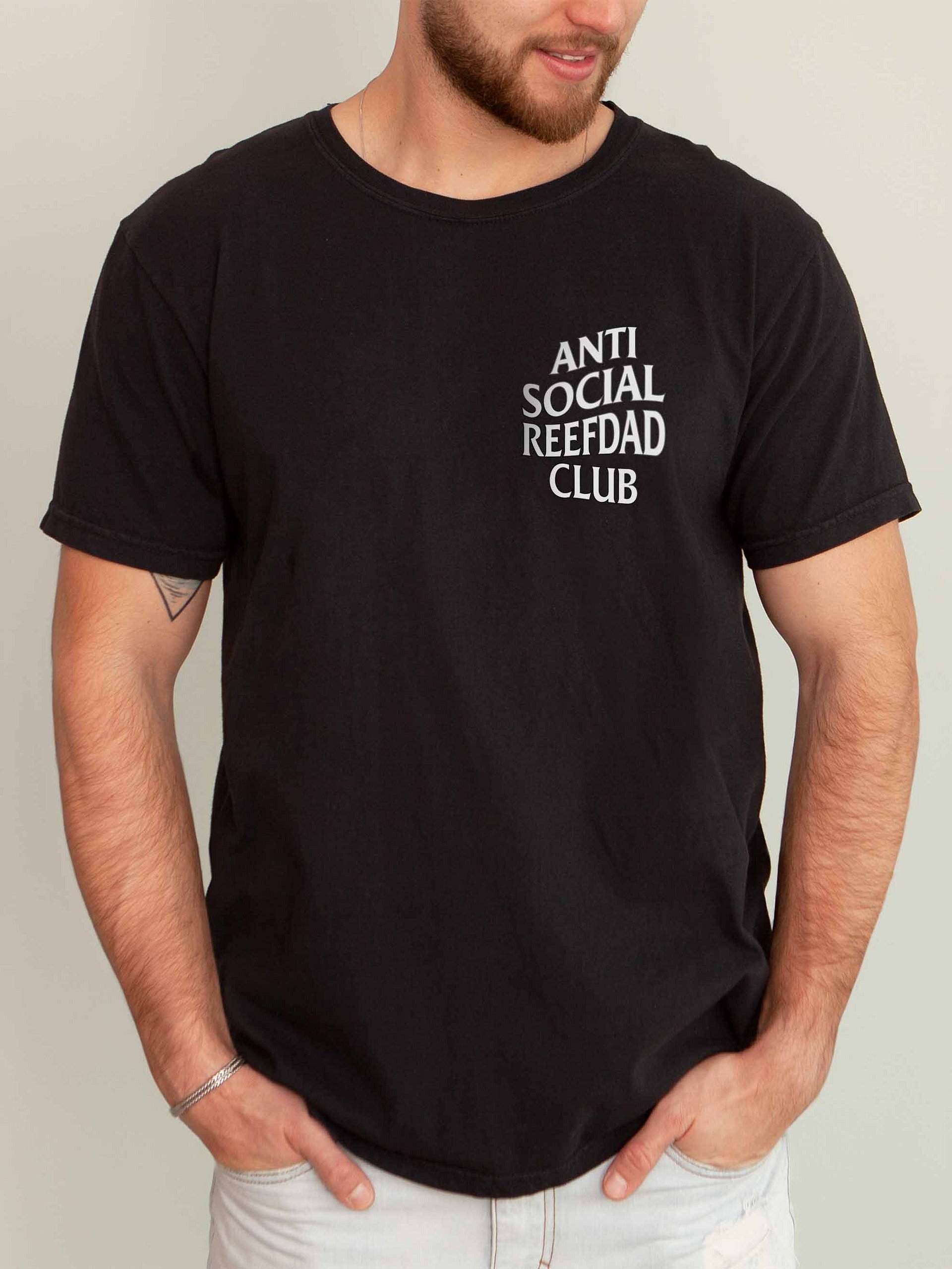 Anti Social Reef Dad Club Shirt – Funny Coral Reef Fishing & Ocean Lover Graphic Tee product image (4)