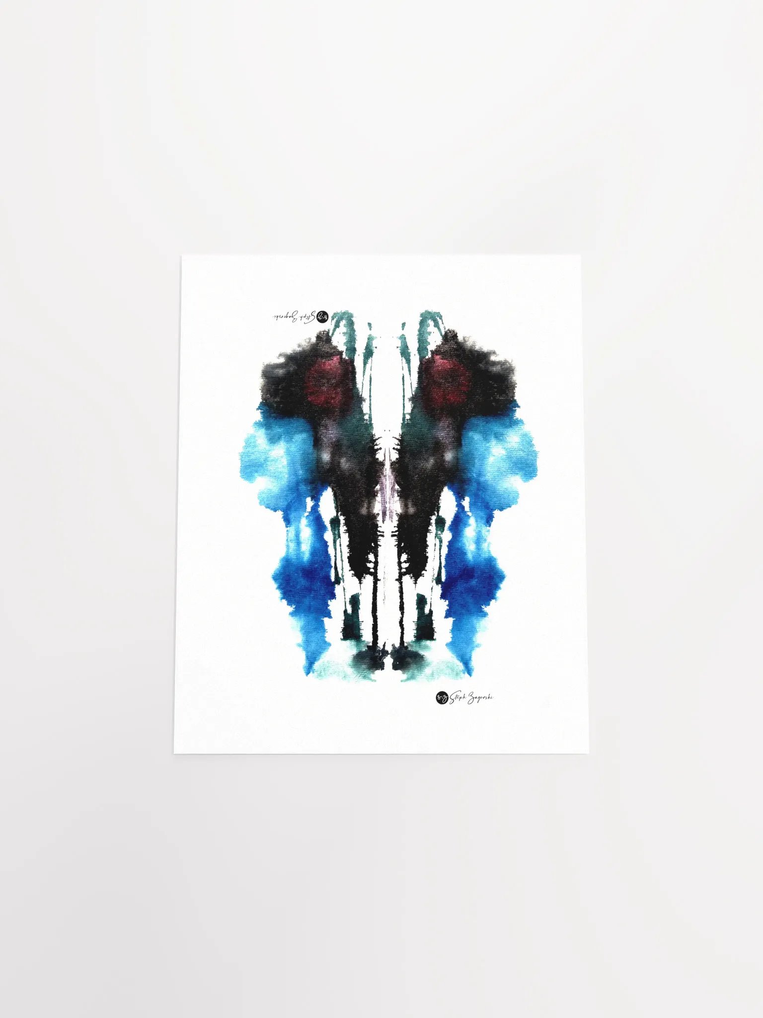 WHISPERING WATERFALL | Inkblot Print | 8x10" product image (4)