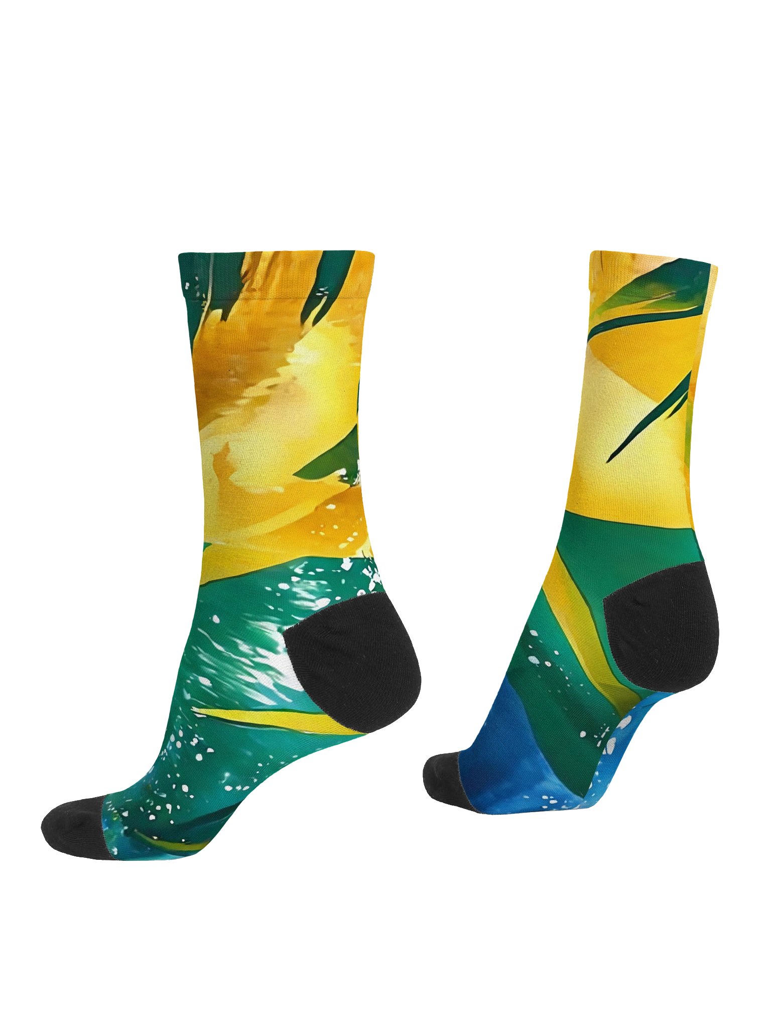 SVG Vintage Sport Diplomat Print - Caribbean Apples | Premium Sustainable Crew Socks product image (1)