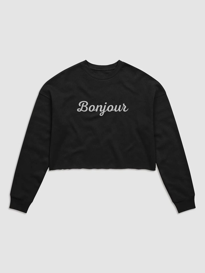 Bonjour Cropped Sweatshirt product image (1)