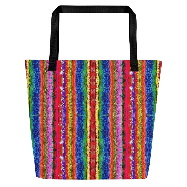 Boho colorful Stripes Tote Bag product image (2)