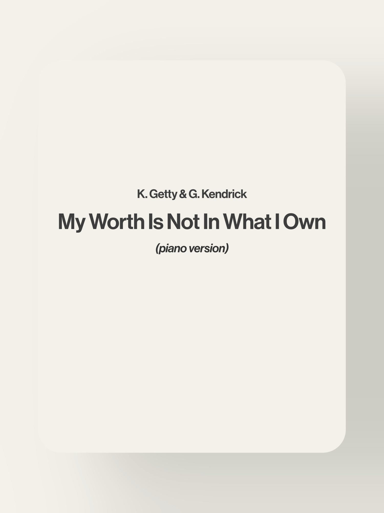 My Worth Is Not In What I Own product image (1)