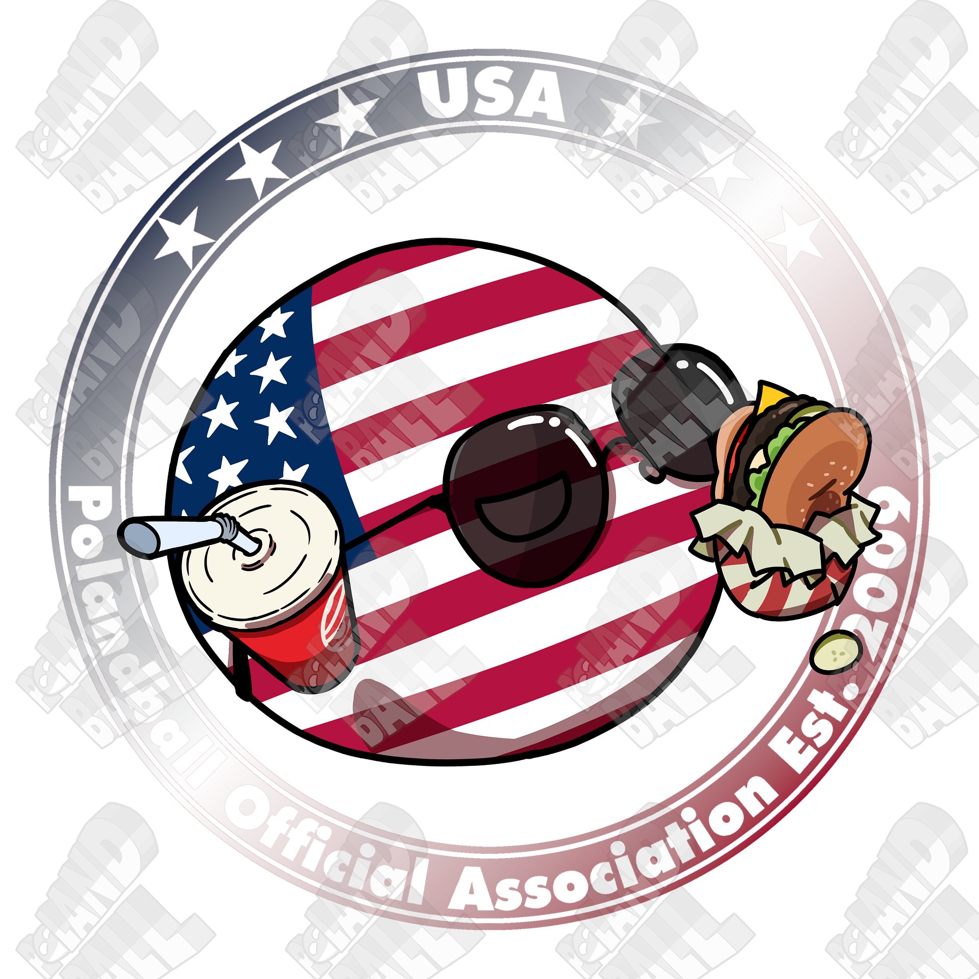 Polandball Official Association T-shirt - USA product image (5)