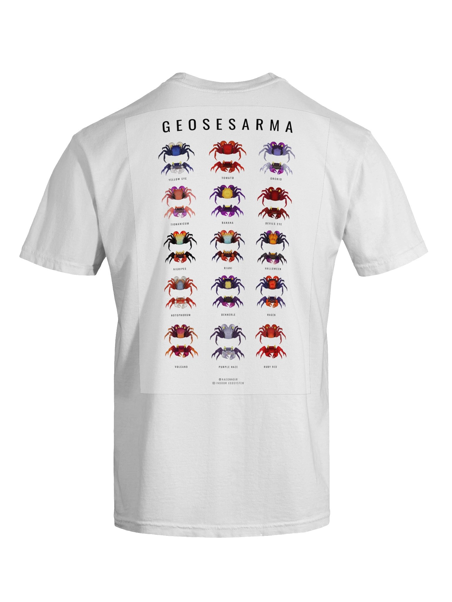 VAMPIRE CRAB SPECIES POSTER T-SHIRT product image (7)