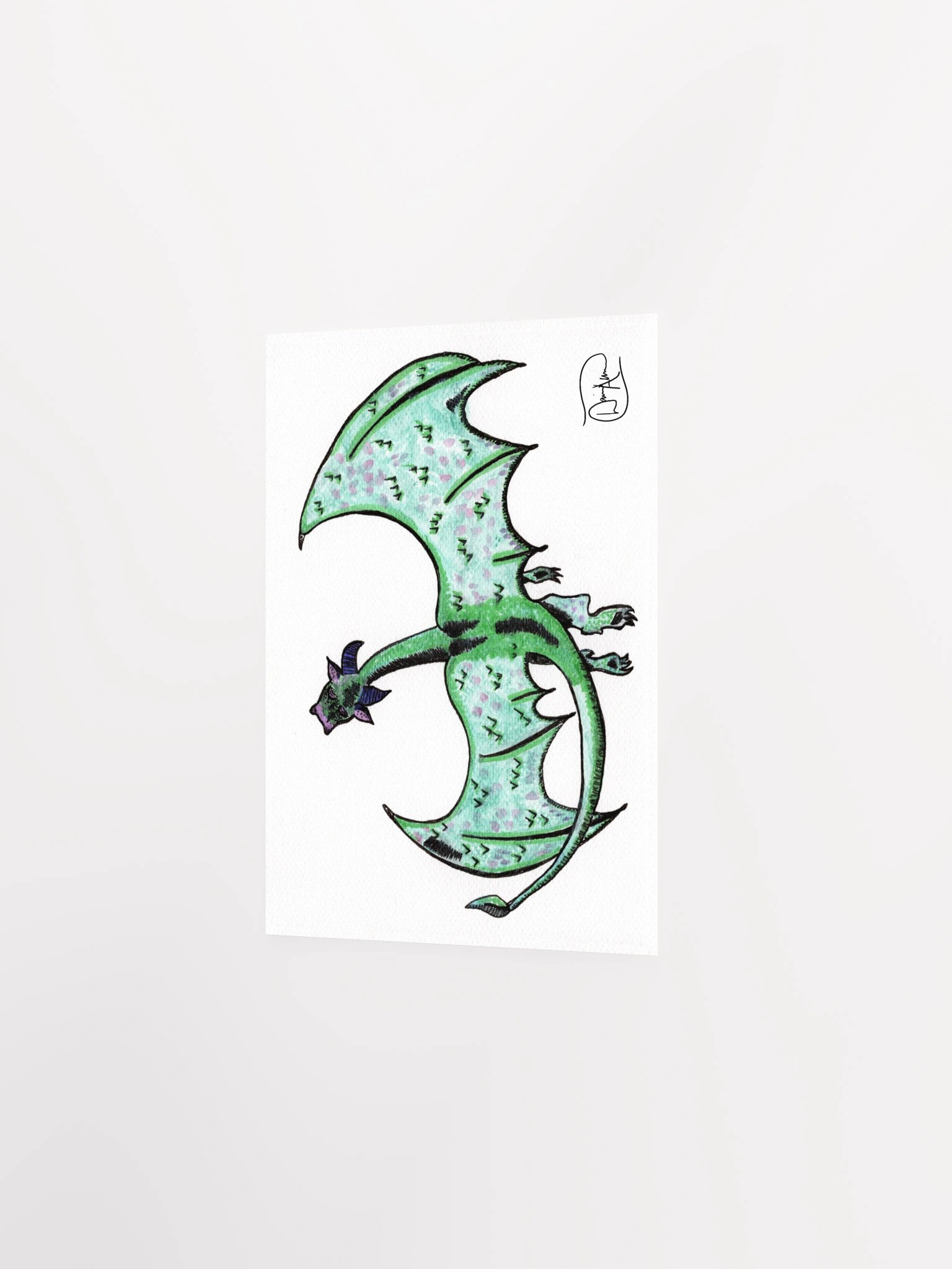 Dragon Watercolour Print product image (5)