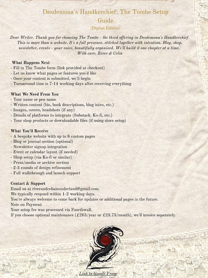 Desdemona's Handkerchief: The Tombe product image (2)