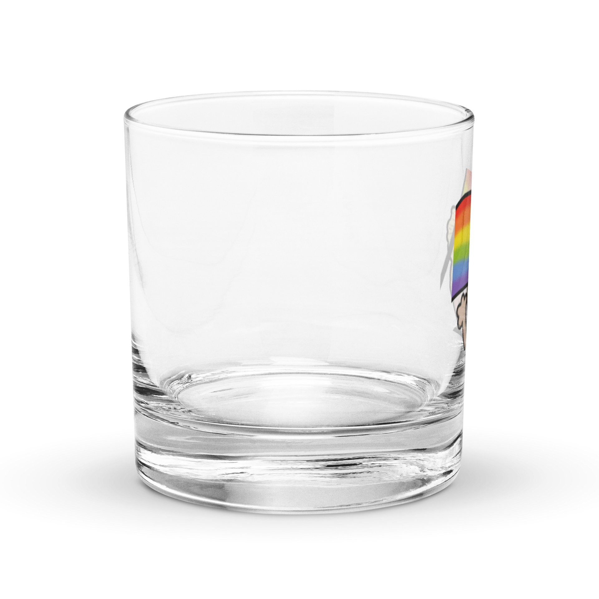 Pride Flag Rocks Glass product image (3)