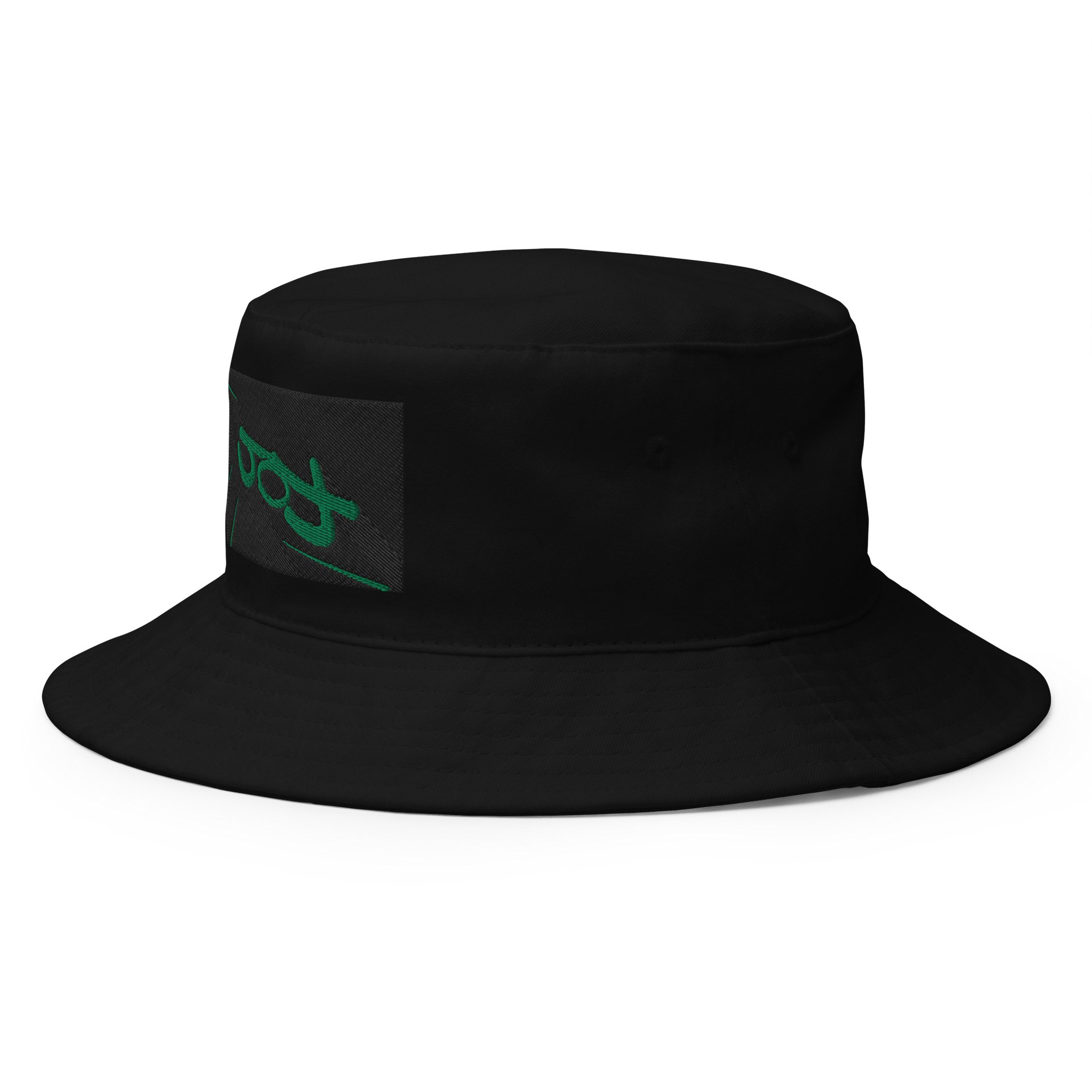 904 ALL BLACK EMBROIDERY BUCKET HAT product image (2)