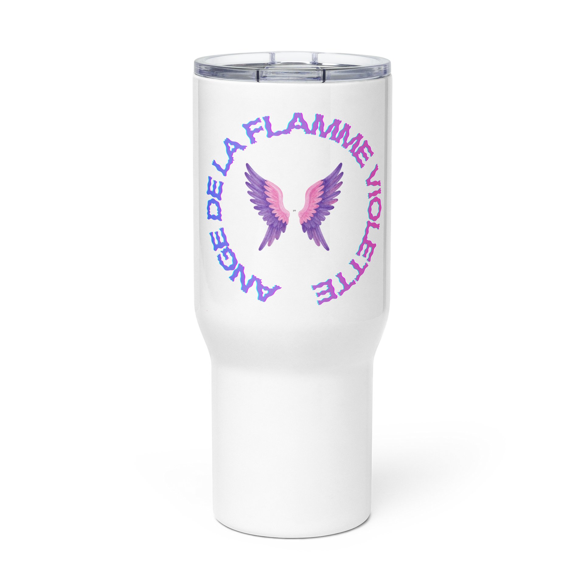 Flaming Violet Angel Wings Travel Mug product image (3)