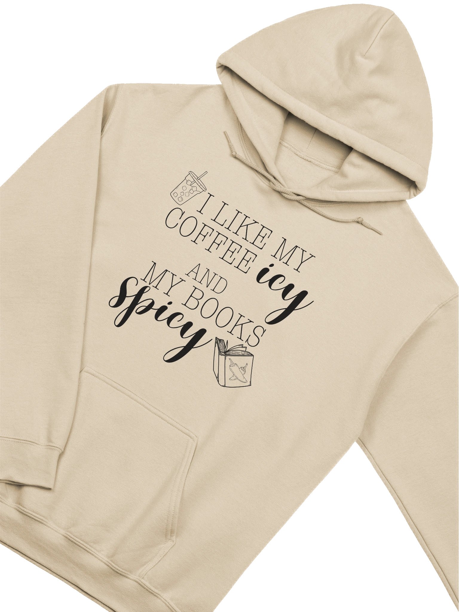 "Coffee Icy, Books Spicy" Hoodie product image (39)