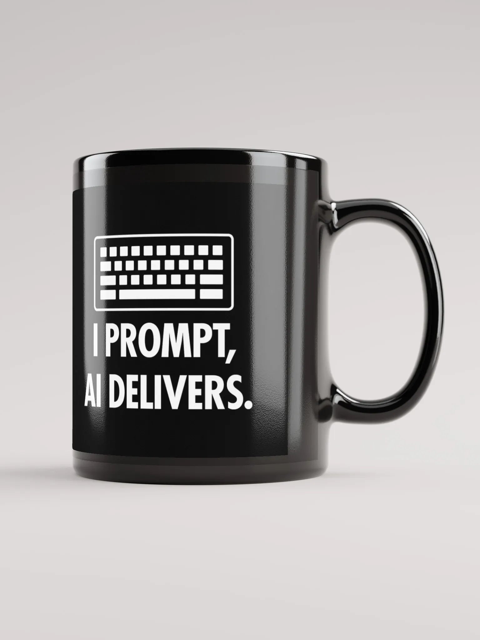 AI Inspired Coffee Mug: I Prompt, AI Delivers. product image (1)