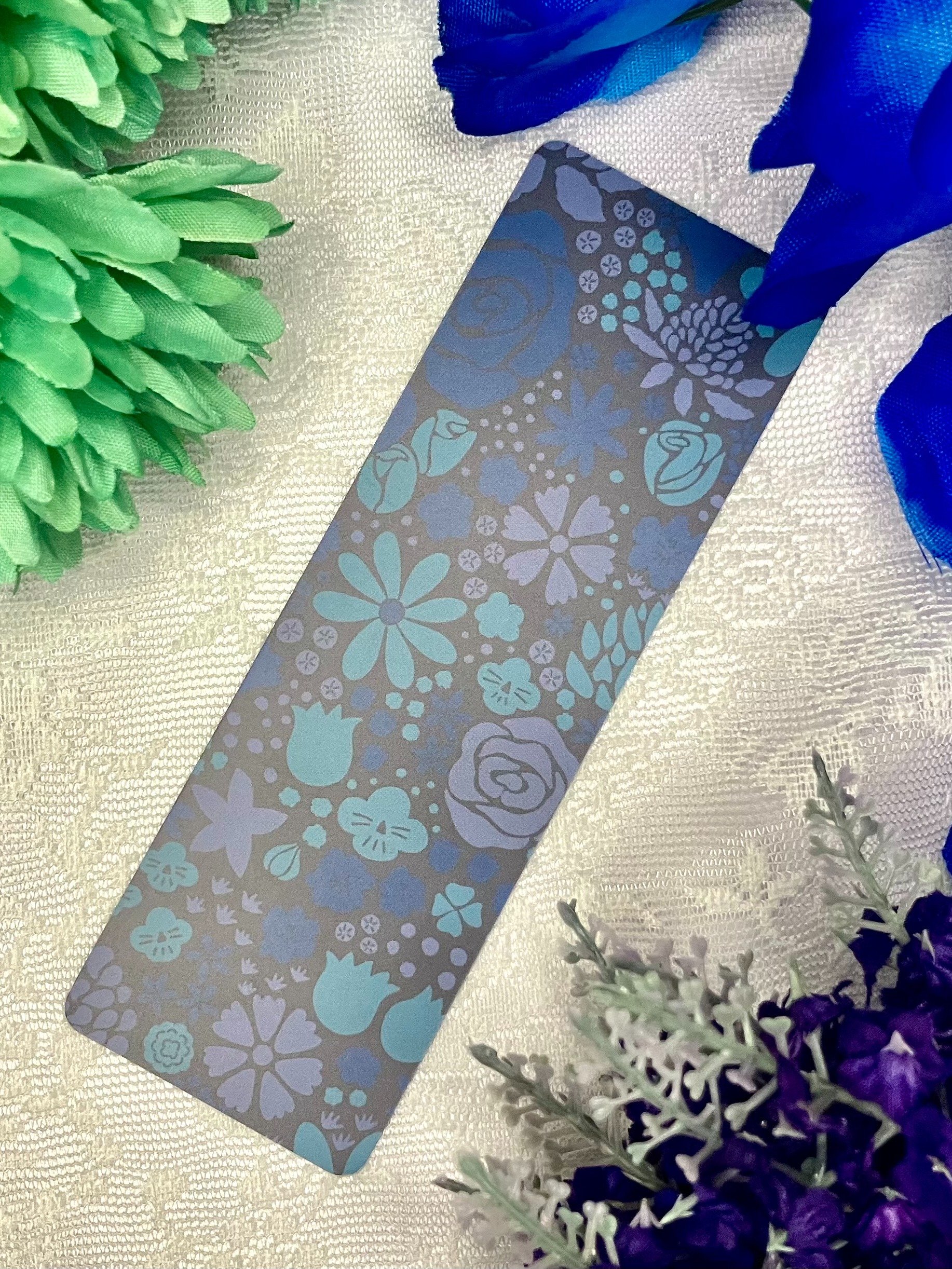 Blue Floral Bookmark product image (3)