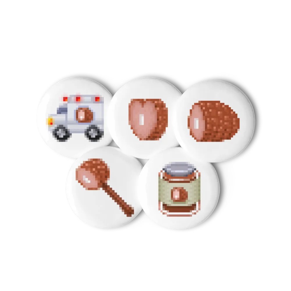 Ham Emoji Buttons (Set 2) product image (1)