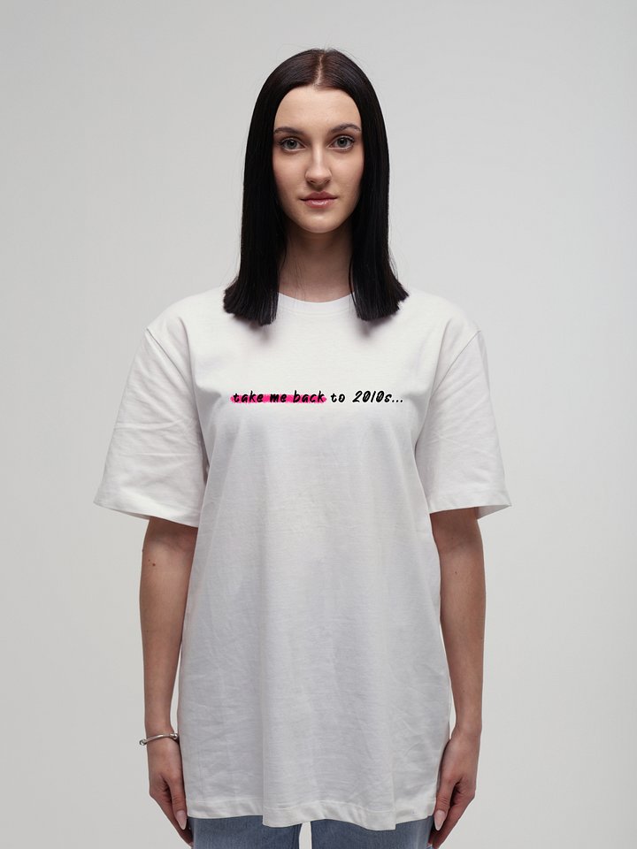 Take Me Back to 2010s Roseate T-Shirt (White) product image (1)