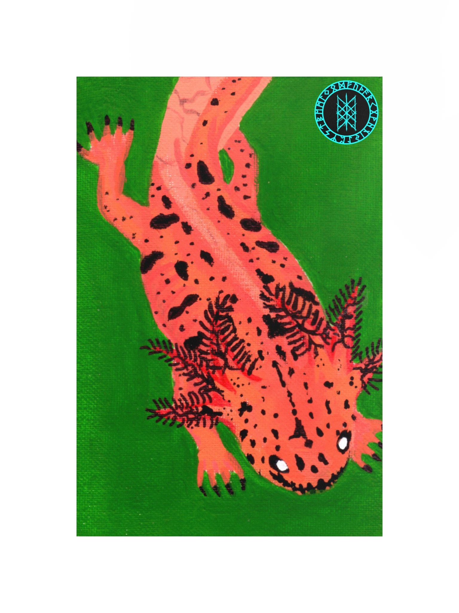 Gone Fission October Spotted Axolotl Matte Paper Poster product image (11)