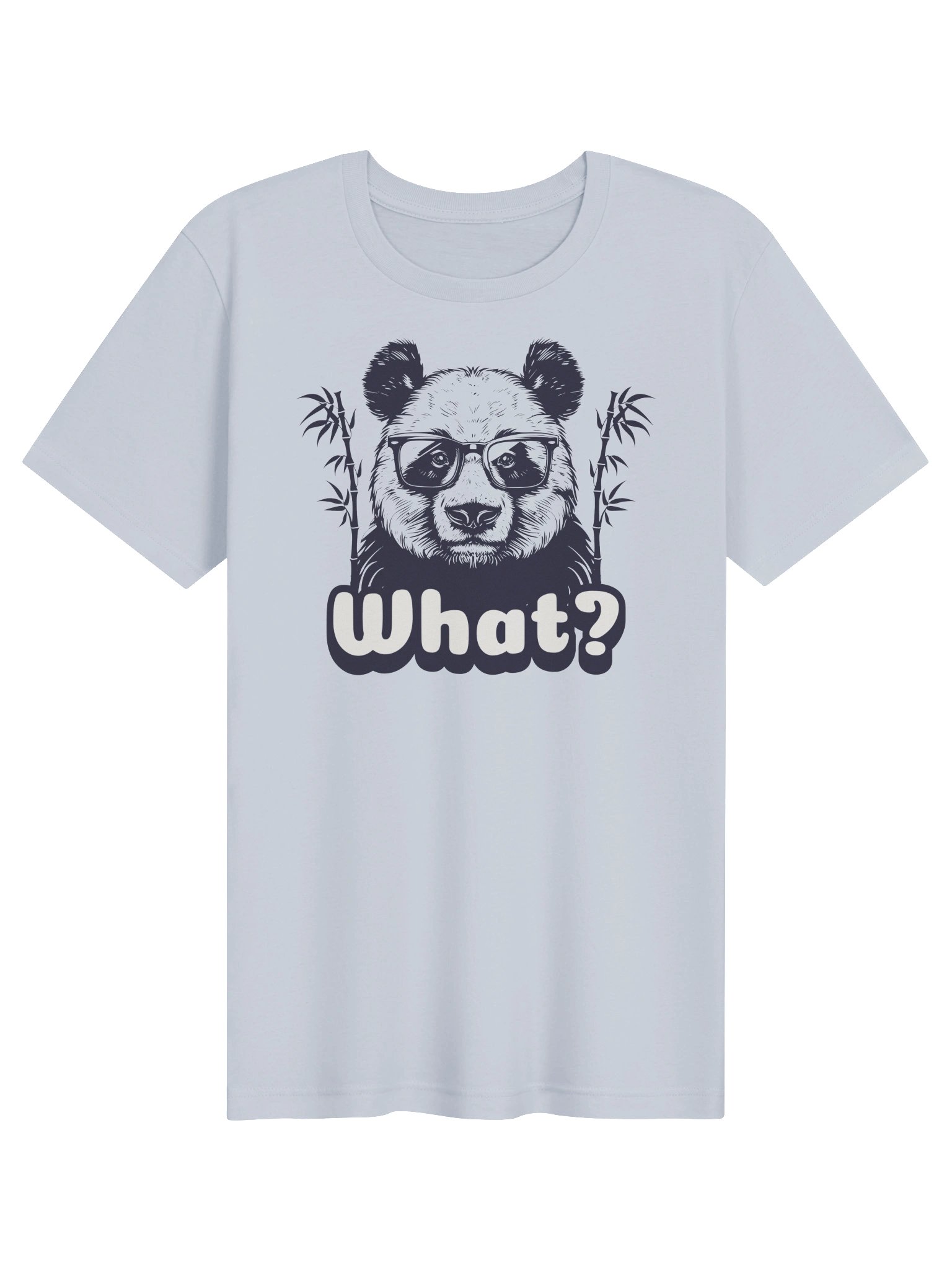 Funny Panda with Glasses and Bamboo T-Shirt product image (1)