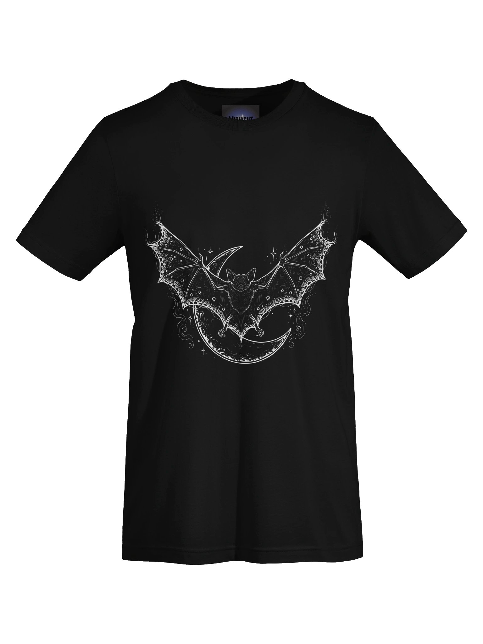 Ornate White Bat Graphic Tee product image (5)