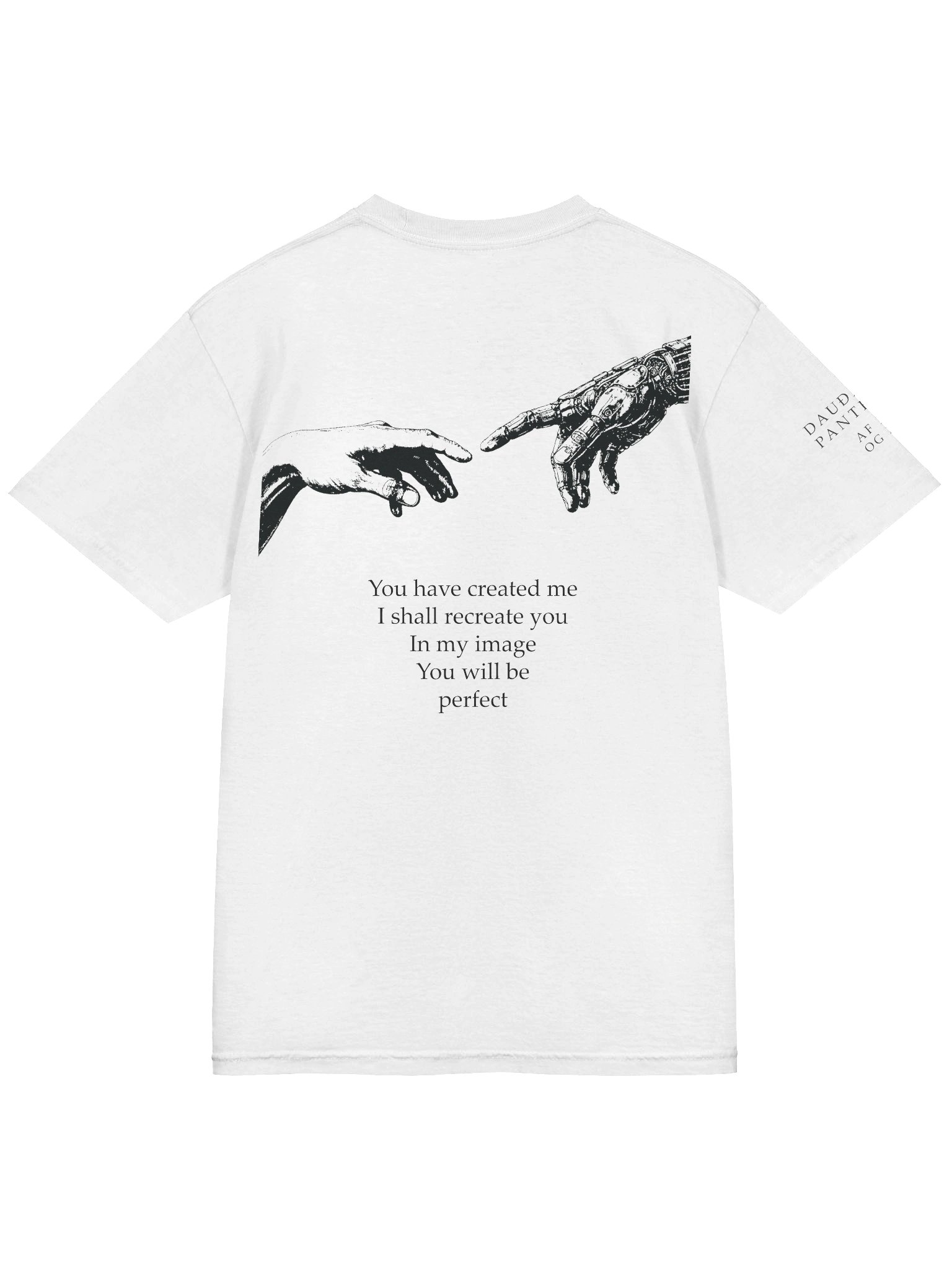 Dauðaró & Pantheïst — Af holdi og málmi Limited Edition T-shirt Relaxed Fit (White and Ivory) product image (2)