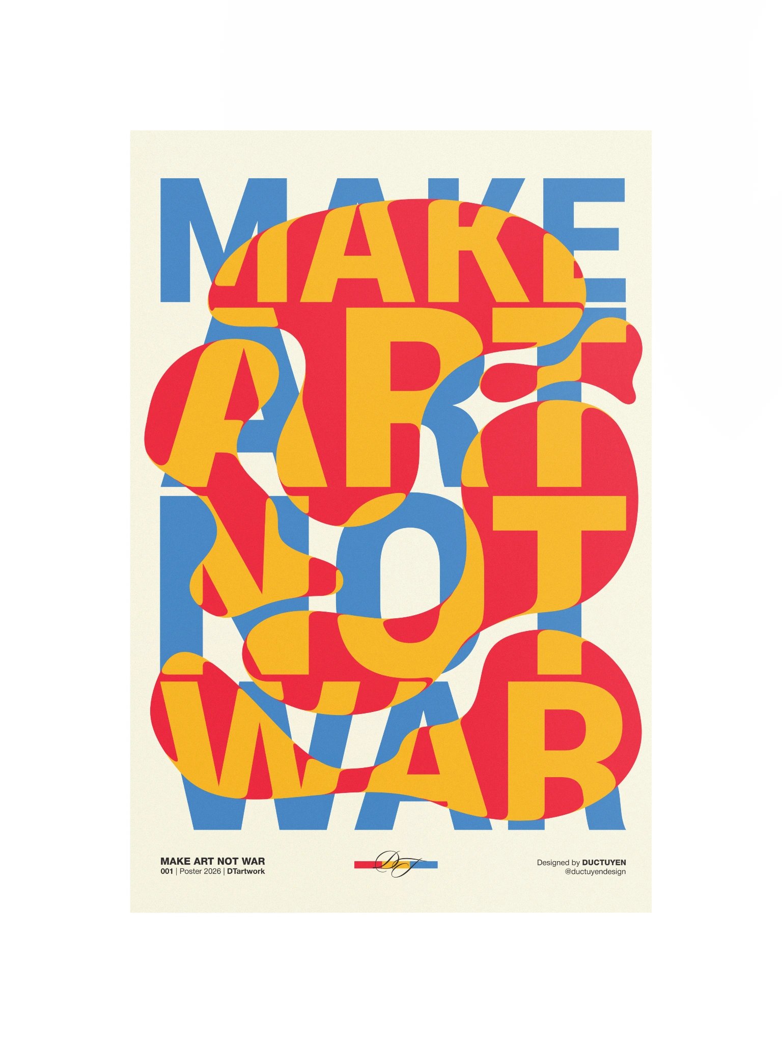 "MAKE ART NOT WAR" Print Poster (Unframe) product image (6)