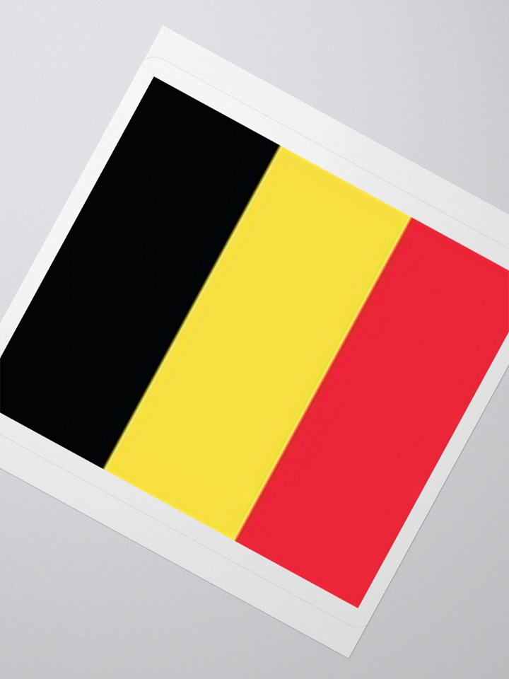 Exclusive Belgium Flag Kiss-Cut Stickers - High-Quality Vinyl, Multiple Sizes product image (5)