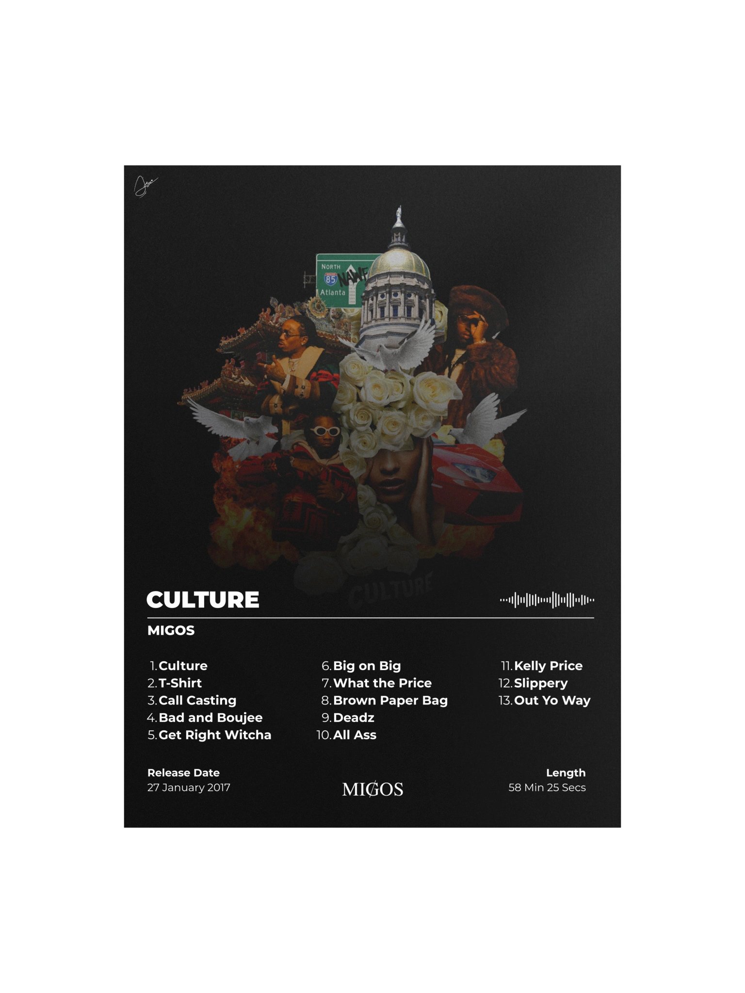 Migos Culture Album Cover Poster product image (1)
