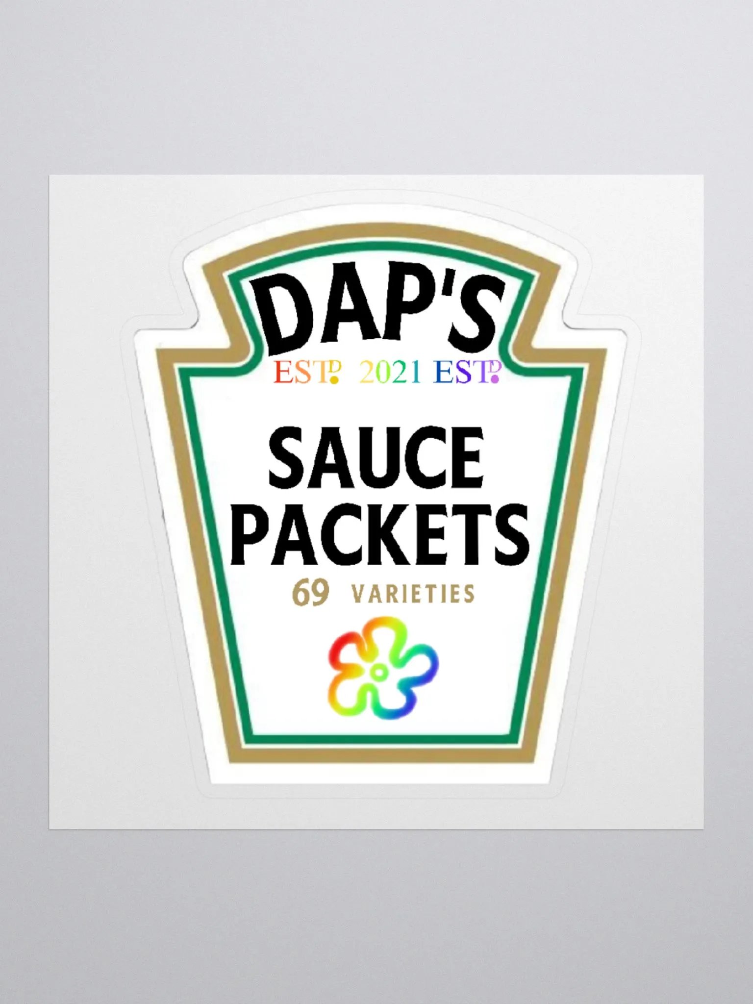 Dap's Sauce Packets Sticker product image (1)