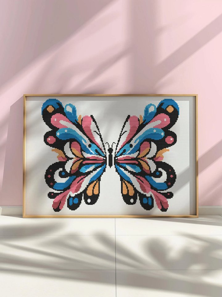 Kaleido Flutter Cross Stitch Pattern product image (1)